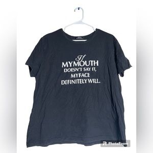 Black T-Shirt with Quote